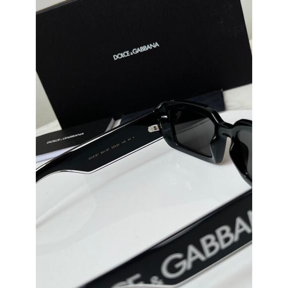 NEW Dolce Gabbana DG6187 Slim Black Sunglasses main image 7